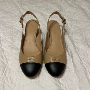 Coach sling backs
